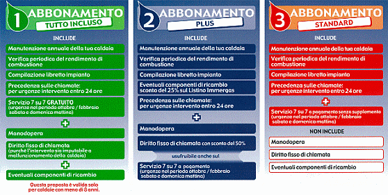 Abbonamenti pulizia caldaie
